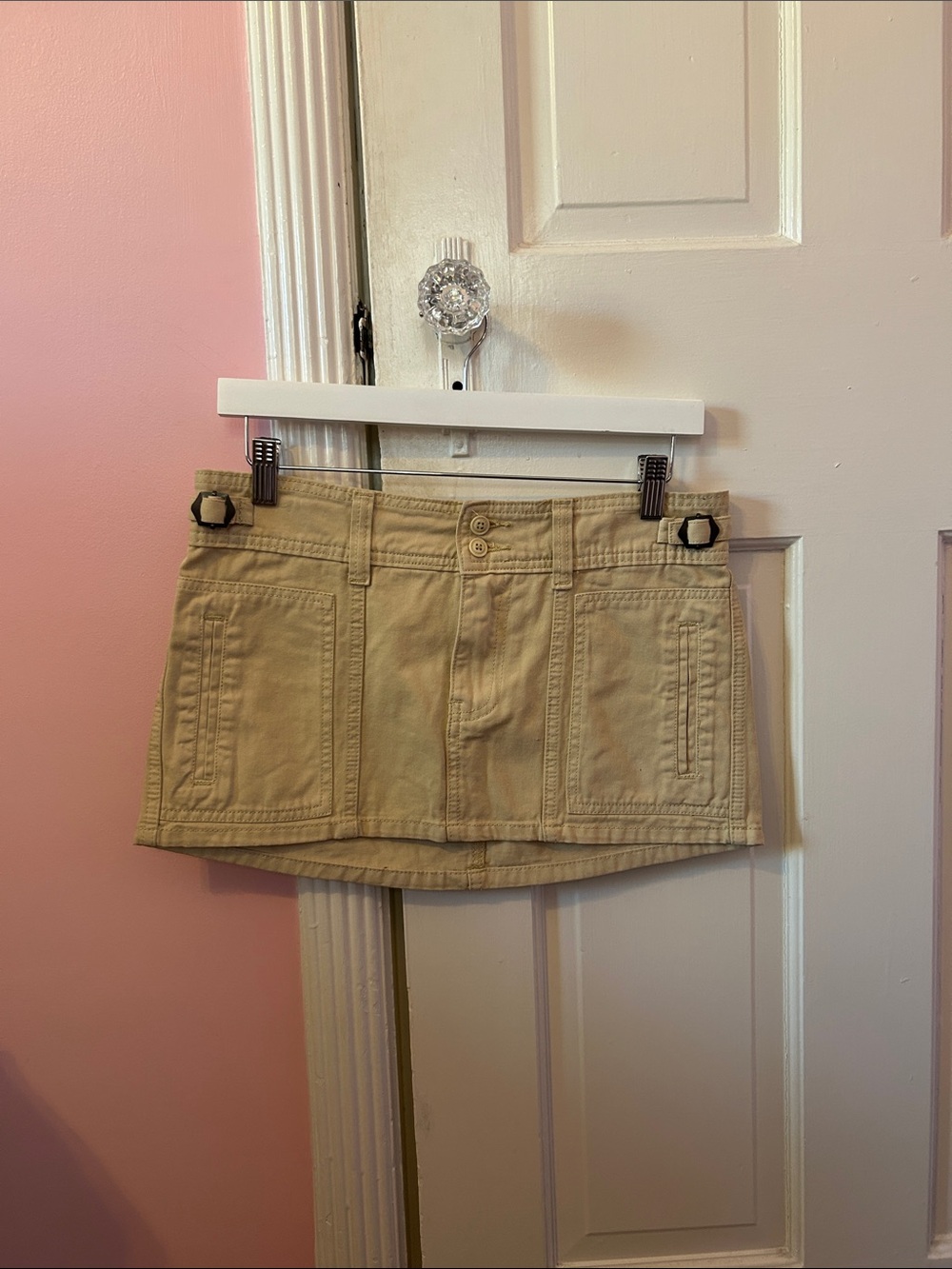 Brandy Melville John Galt Beige Mini Skirt